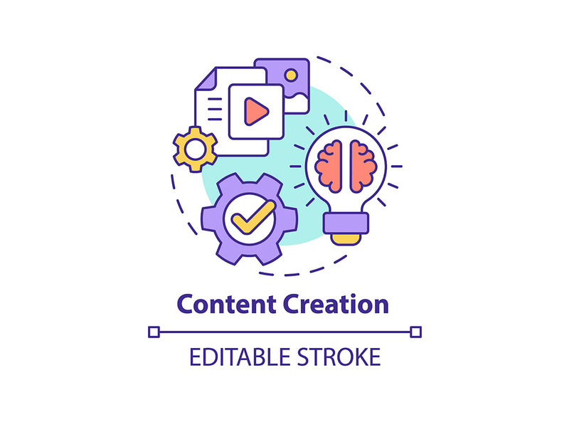 Content Creation Concept Icon By Bsd Studio EpicPxls