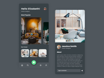 Interior App UI Concept