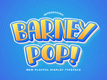 Barney Pop - Playful Display Font