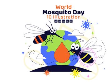 10 World Mosquito Day Illustration