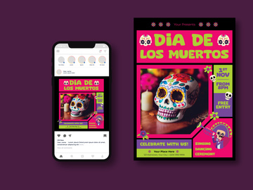 Dia De Los Muertos Flyer