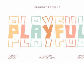 Playful Stacked - Modern Display Font