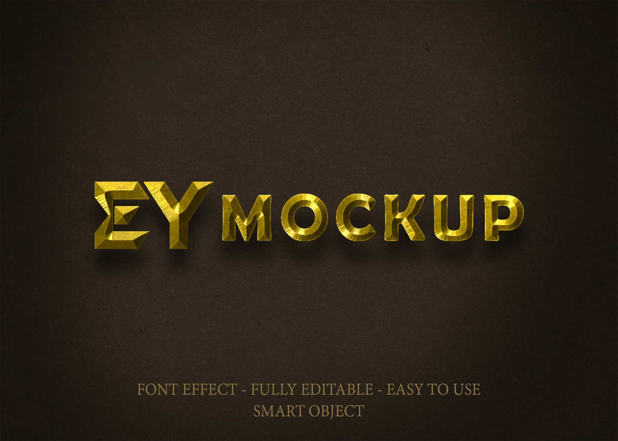 Brown Metal Mockup