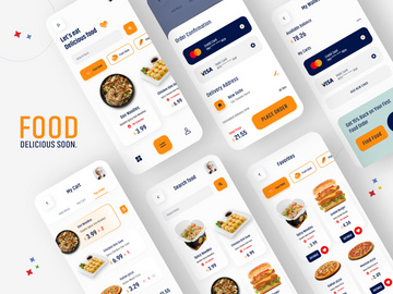 Food App UI Kits - Light