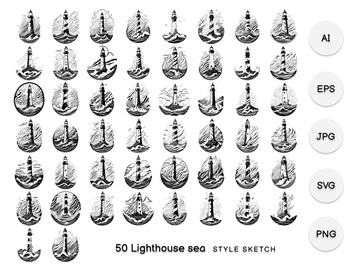 Lighthouse Sea Element Black