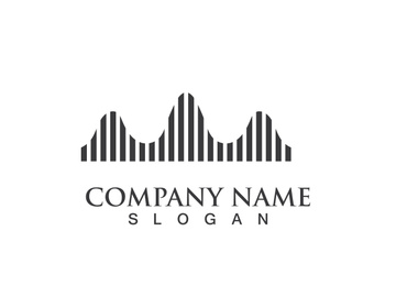 Music equalizer sound logo vector