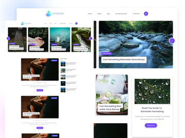 4 Blog Page UI KIT In 1
