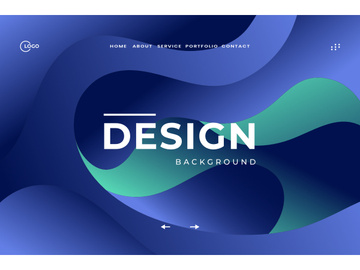 3D Navy Blue Aesthetic Abstract Background