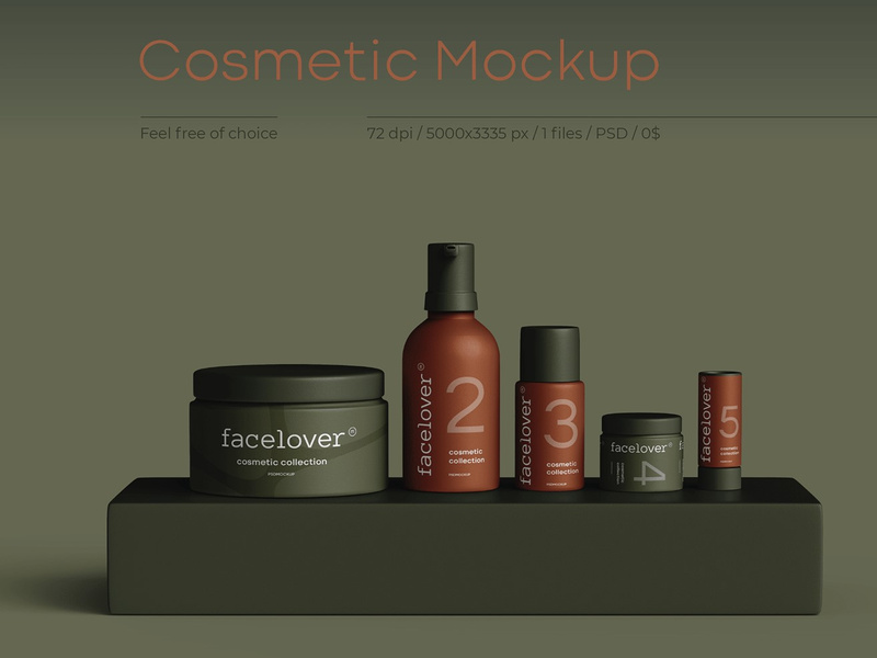 Download Free Cosmetic Packaging Mockup By Minton Studio Epicpxls