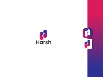 Lettemark h logo - letter h logo - modern logo - creative logo - unique logo