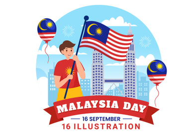 16 Happy Malaysia Day Illustration