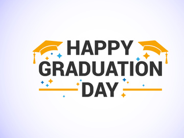 Graduation ceremony. Congratulations graduates design for