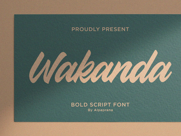 Wakanda - Bold Script Font