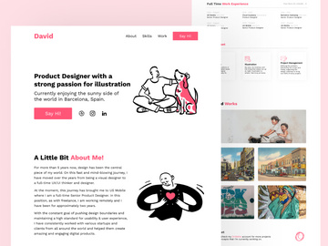 Cute Portfolio Website Template
