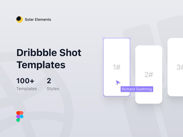 Dribbble Shot Templates by Solar Elements