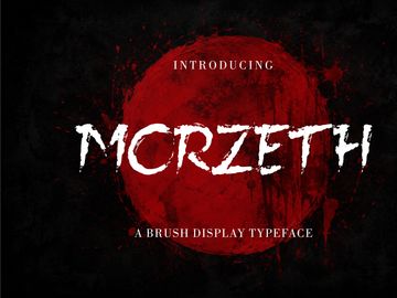 Morzeth – Horror Brush Display Font