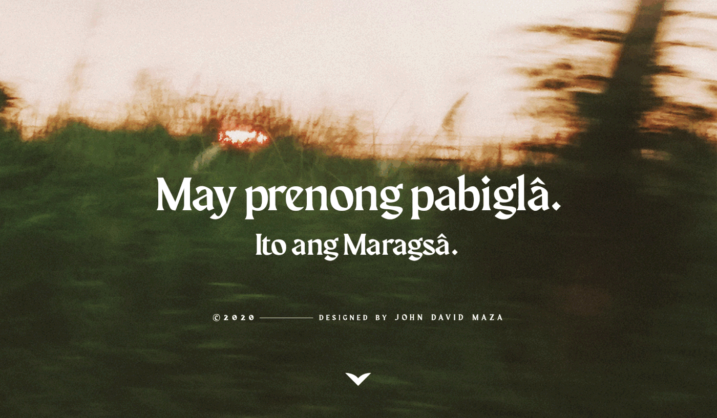 Maragsâ — a display typeface [FREE] by John David Maza ~ EpicPxls