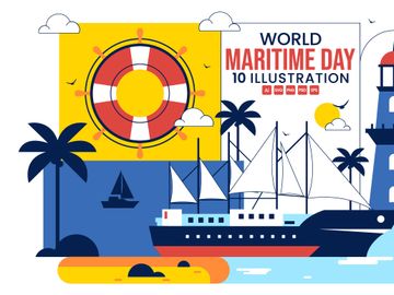 10 World Maritime Day Illustration