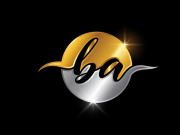 Initial Letter B A Logo Design Vector. Graphic Alphabet Symbol For Corporate Business Identity