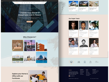 Real Estate Website Template Design