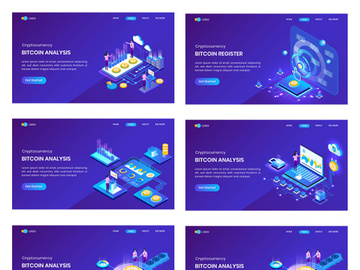 30 Vectors Bitcoin Concept