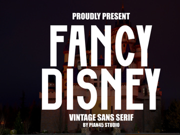 Fancy Disney - Vintage Sans Serif