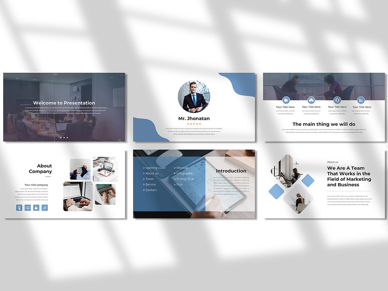 Pemasaran - Template PowerPoint