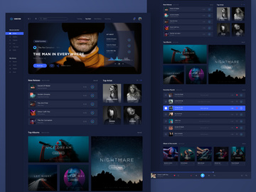 Online Music Streaming Landing Page