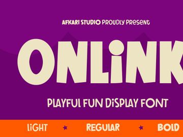 Onlink - Playful Fun Display Font