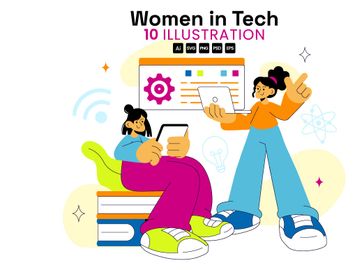 10 Women In Tech Illustration