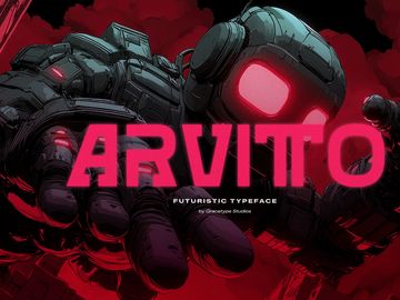 Arvitto | Futuristic Typeface