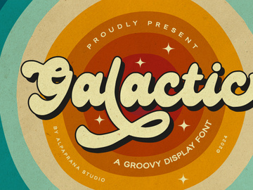 Galactic - Groovy Font