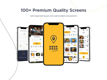 Door Drop - Adobe XD food delivery UI Kit