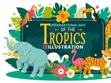12 Day of the Tropics Illustration