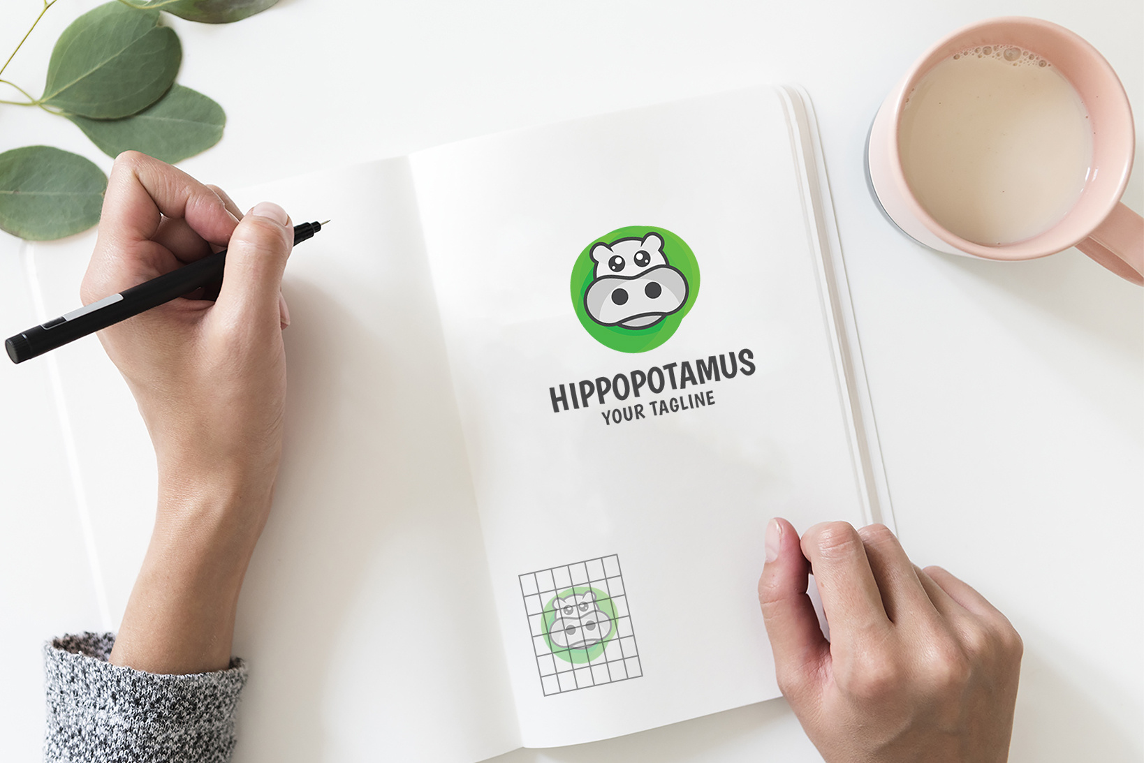 unique hippos - Logo-Vorlage