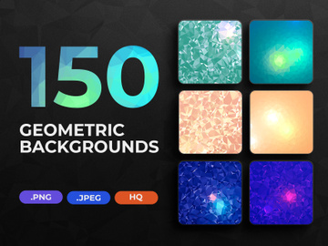 150 Geometric Triangle Backgrounds