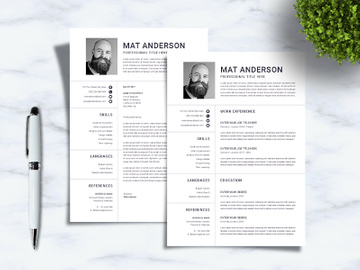 Professional CV Resume Sanstemp