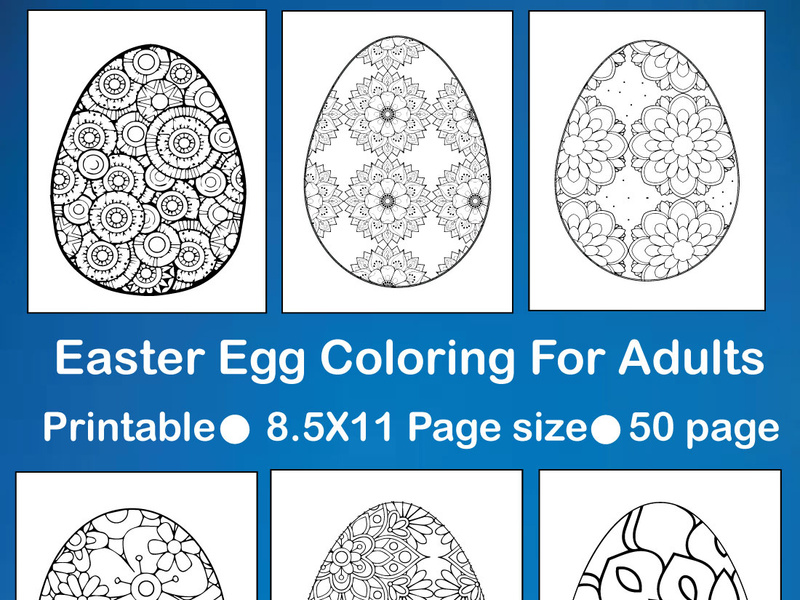 50 Mandala Easter Coloring Pages by Suborna ~ EpicPxls
