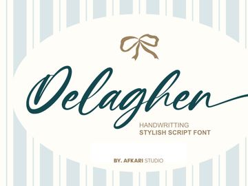 Delaghen - Handwritting Stylish Script Font