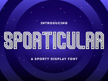 Sporticular - Sporty Display Font