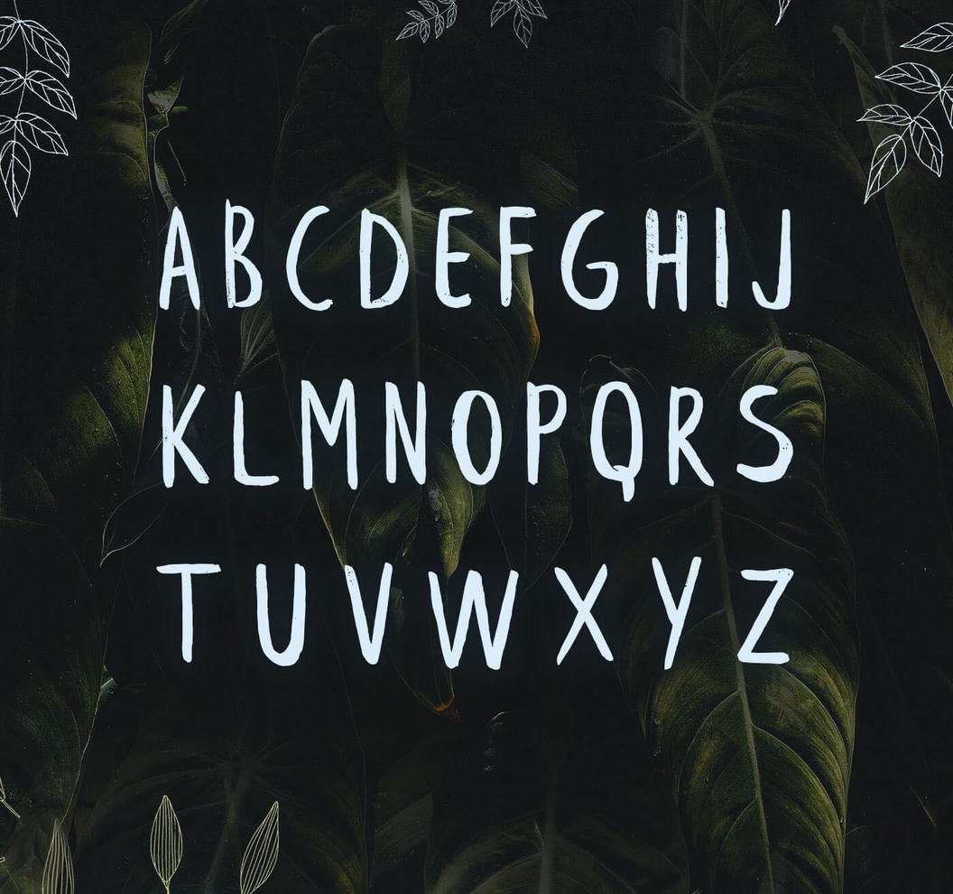 Beautify your text with leafy free brush font | EpicPxls