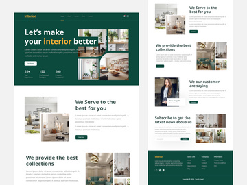 Interior - Interior Landing page design