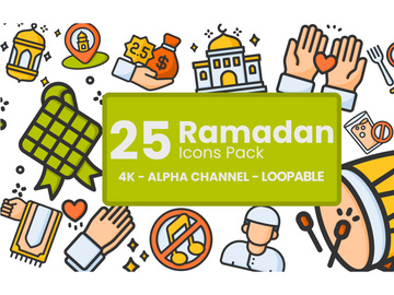 Islam Ramadan And Hajj Icons Pack