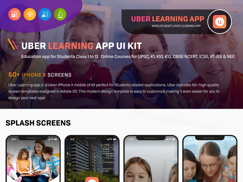 Uber Learning Mobile App by UI-UX Designer ~ EpicPxls