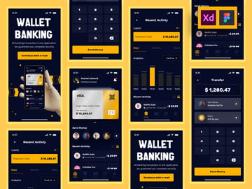 Wallet Banking App UI Kits