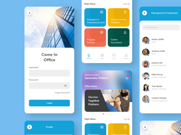 HR Smart Solutions Mobile App UI Kit