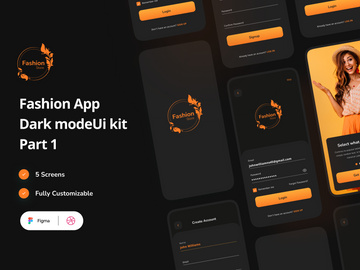 Fashion Mobile App Dark Mode Part 1