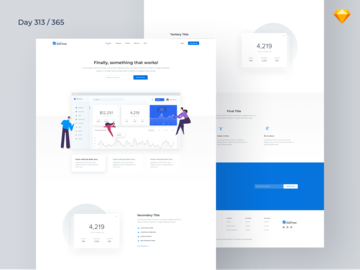 SaaS Product - Landing Page Freebie