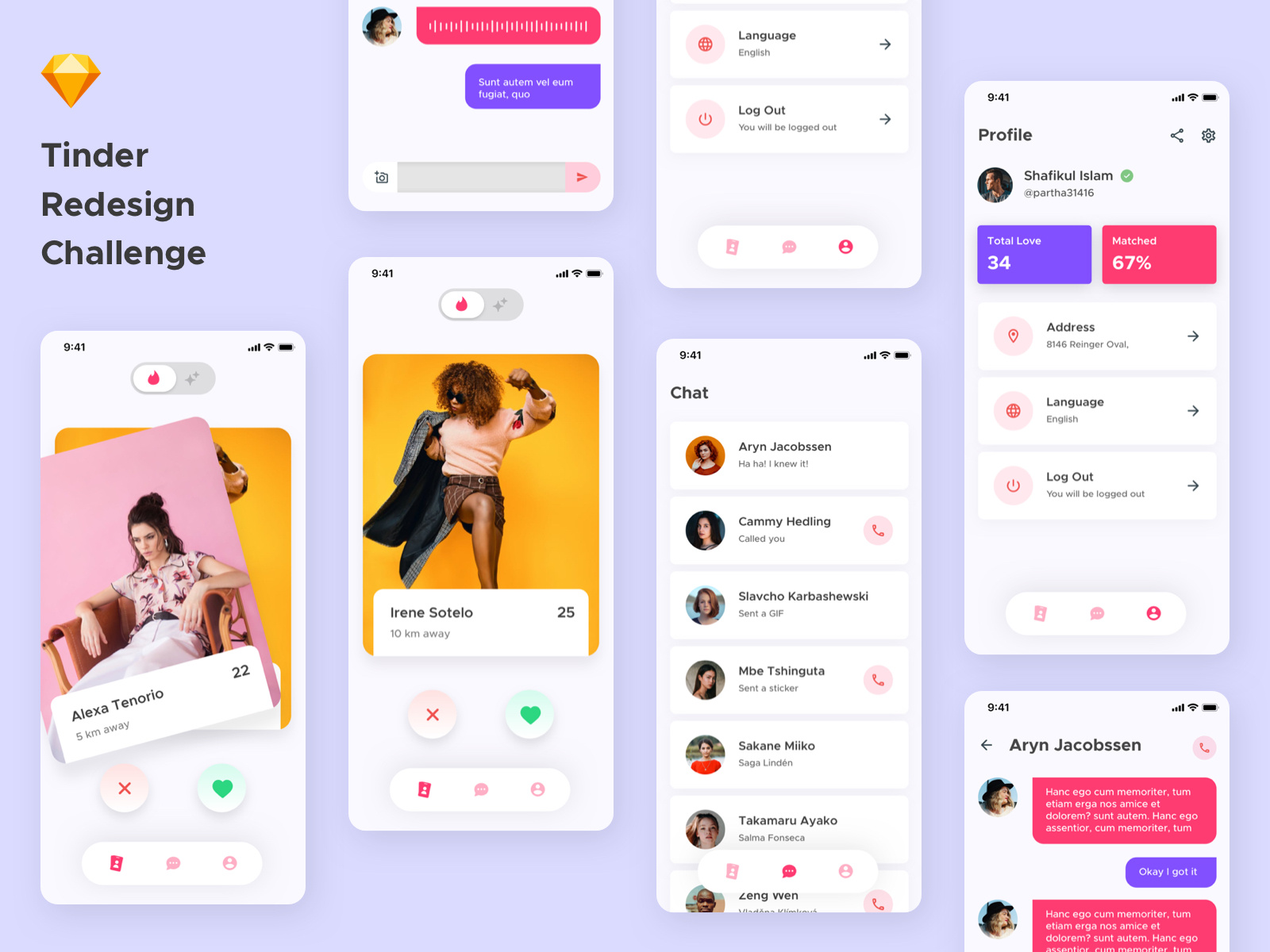 Tinder应用程序重新设计(Tinder App Redesigned)插图