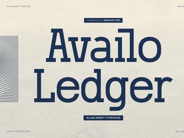 Availo Ledger | Slab Serif Typeface
